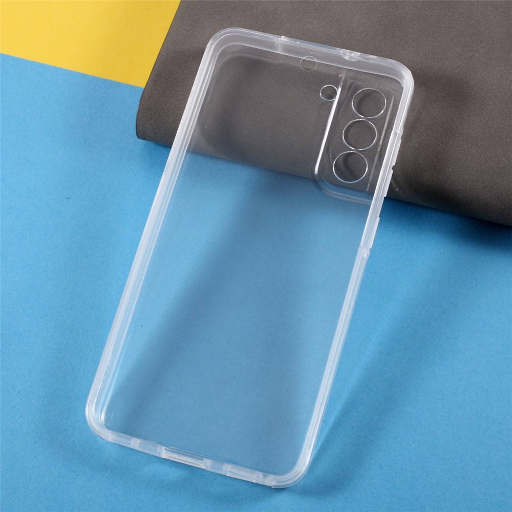 Full Covering Detachable 2-in-1 TPU+PET+Acrylic Hybrid Case Phone Cover Shell for Samsung Galaxy S21 FE-3