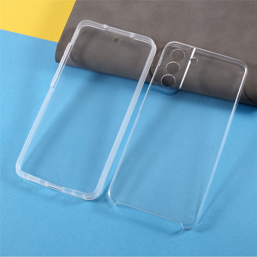 Full Covering Detachable 2-in-1 TPU+PET+Acrylic Hybrid Case Phone Cover Shell for Samsung Galaxy S21 FE-9