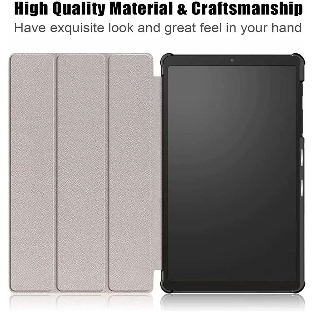 Slim Lightweight Tri-fold Folio Stand Cover PU Leather Case with Screen Protector for Samsung Galaxy Tab A7 Lite 8.7-inch-4
