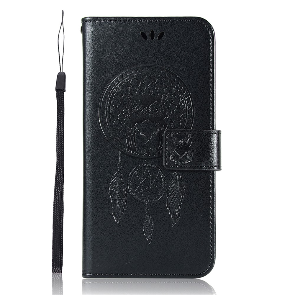 Cute Owl Dream Catcher Imprinting Design Anti-Scratch Shockproof Full Body Protective Case for Samsung Galaxy A03s (EU Version) - Black-5