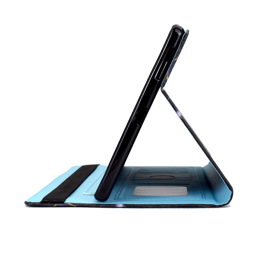 Pattern Printing Tablet Protective Stand Cover Case with Card Slots Elastic Band for Samsung Galaxy Tab S5e SM-T720 - Butterfly Tree-9