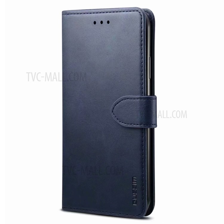 GUSSIM Magnetic Clasp Leather Phone Wallet Stand Case for Samsung Galaxy A72 4G/5G - Blue-2