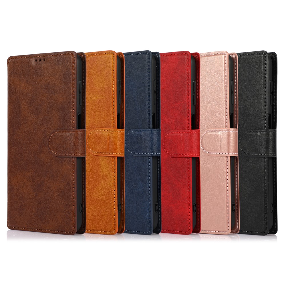 PU Leather Stand Wallet Cover Phone Case for Samsung Galaxy A32 5G - Black-11