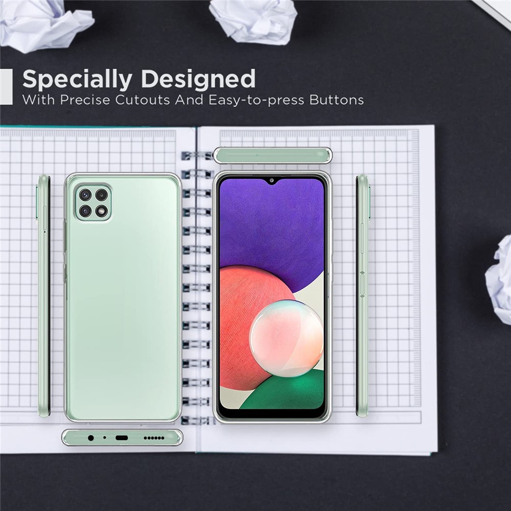 Anti-fingerprint Scratch-Resistant TPU Phone Case Protective Cover for Samsung Galaxy A22 5G (EU Version)-4