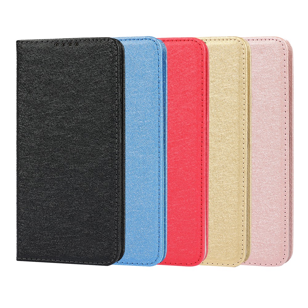Silk Texture Leather Wallet Case with Strap for Samsung Galaxy A32 4G (EU Version) - Black-9