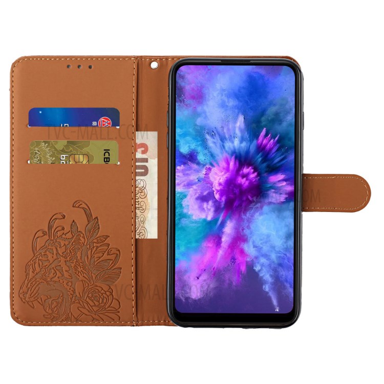Wallet Stand Design Tiger Head Pattern Imprinting Leather Case for Samsung Galaxy S20 FE/S20 Fan Edition/S20 FE 5G/S20 Fan Edition 5G - Brown-5