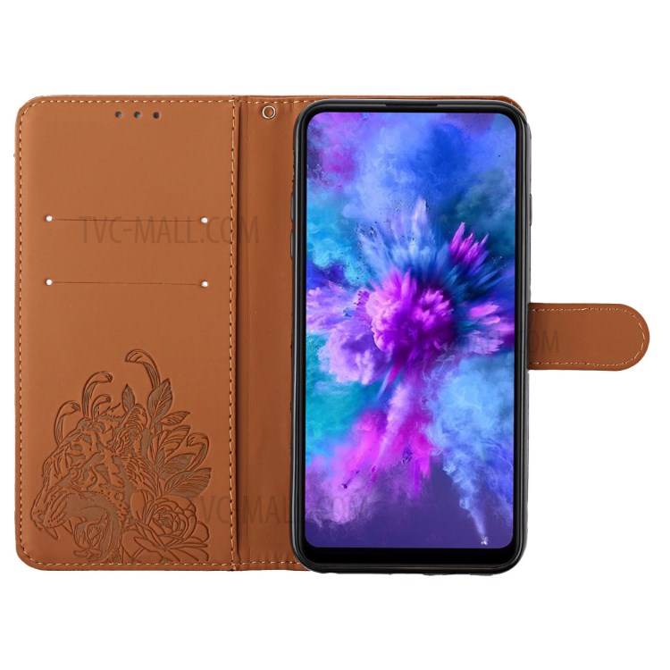 Wallet Stand Design Tiger Head Pattern Imprinting Leather Case for Samsung Galaxy S20 FE/S20 Fan Edition/S20 FE 5G/S20 Fan Edition 5G - Brown-7