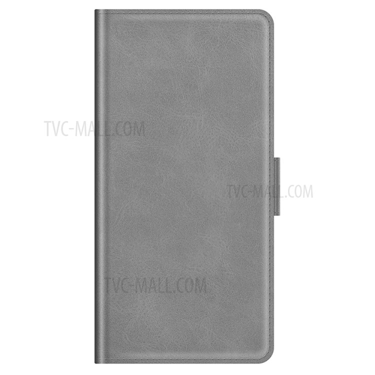 Wallet Stand Design Dual Magnetic Clasp PU Leather Phone Case Shell for Samsung Galaxy A52 4G/5G - Grey-5