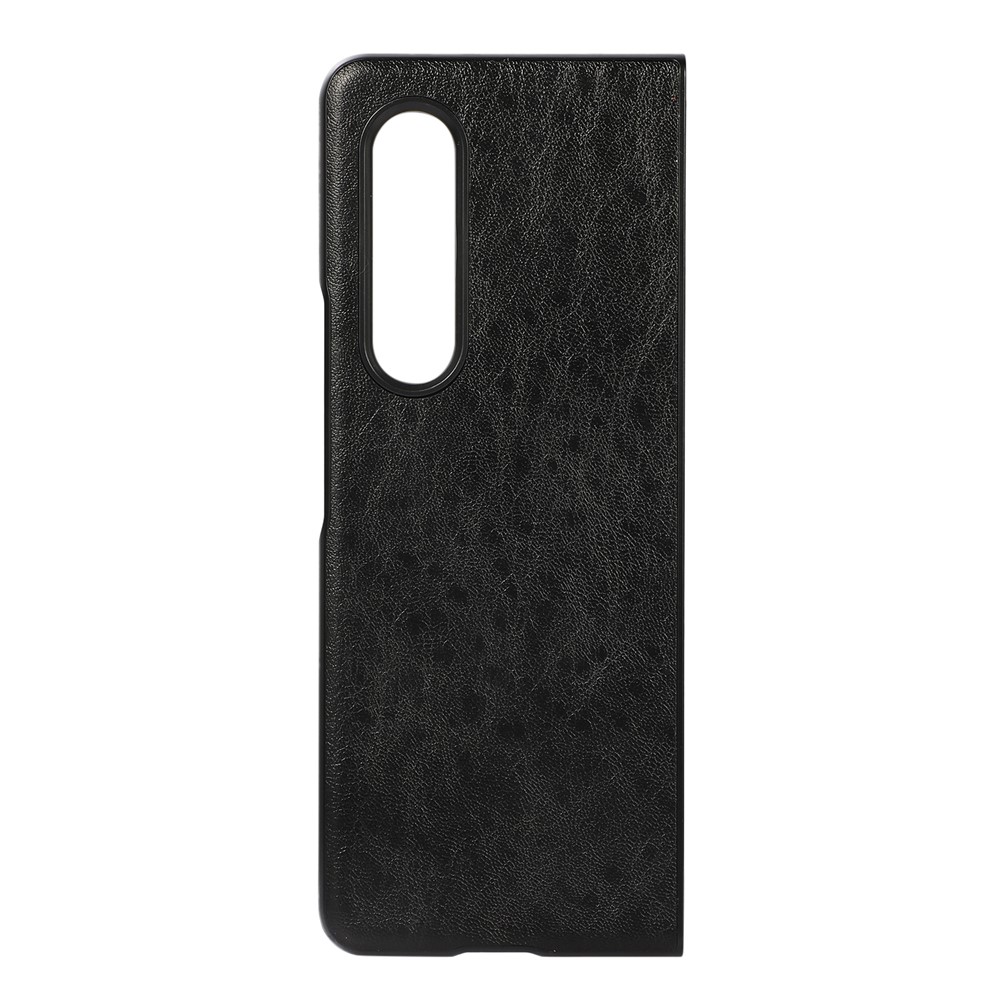 Crazy Horse Texture PU Leather Coated PC Cell Phone Case Protective Cover for Samsung Galaxy Z Fold3 5G - Black-2