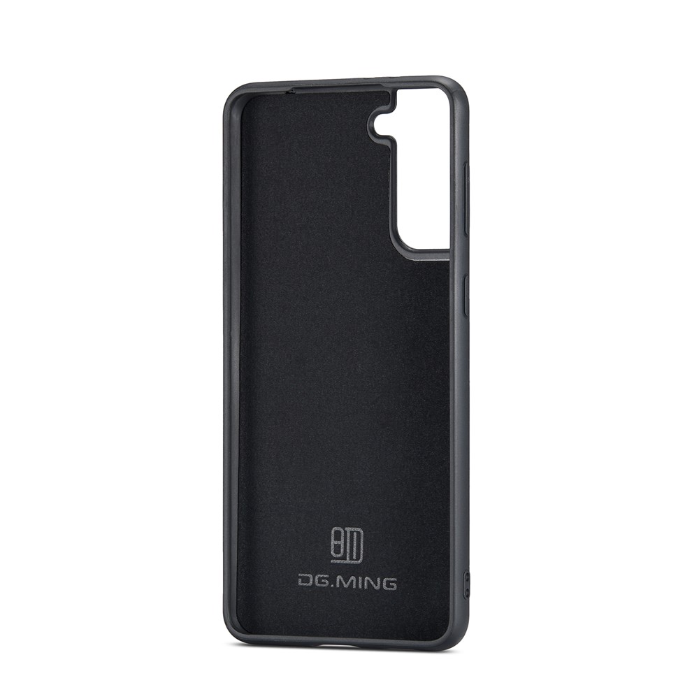 DG.MING M1 Series Detachable 2 in 1 Wallet Design Leather Coated TPU + PC Case with Kickstand for Samsung Galaxy S21 FE - Black-18