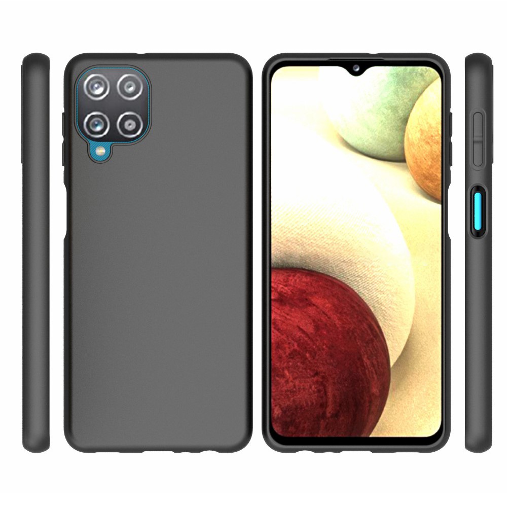 10Pcs/Pack Matte Finish Black TPU Soft Phone Back Case Shell for Samsung Galaxy A22 4G (EU Version)-9