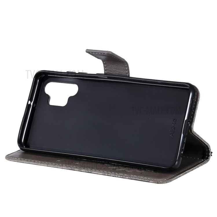 Sun Imprint PU Leather Wallet Phone Cover with Stand for Samsung Galaxy A32 4G (EU Version) - Grey-6