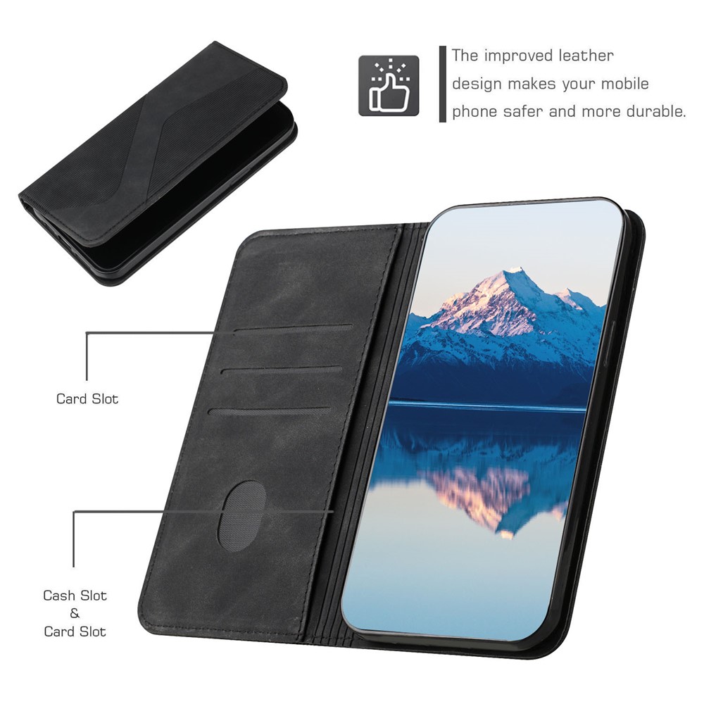 Business Style Skin-touch Feel Phone Case with Stand for Samsung Galaxy S21 Ultra 5G - Black-4