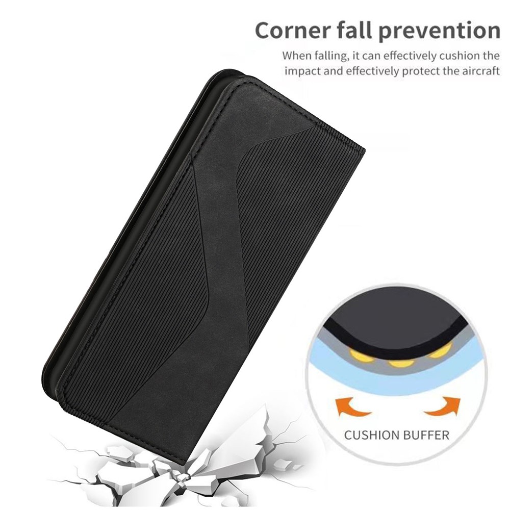 Business Style Skin-touch Feel Phone Case with Stand for Samsung Galaxy S21 Ultra 5G - Black-6