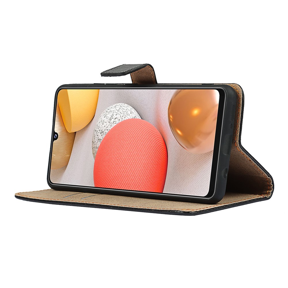 Genuine Leather Wallet Cell Casing for Samsung Galaxy A42 5G-4