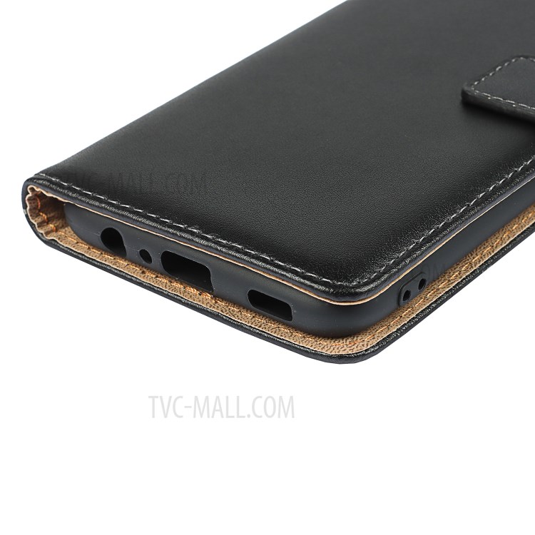 Genuine Leather Wallet Cell Casing for Samsung Galaxy A02s (166.5x75.9x9.2mm)-10