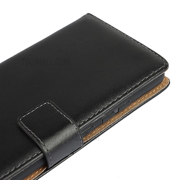 Genuine Leather Wallet Cell Casing for Samsung Galaxy A02s (166.5x75.9x9.2mm)-8