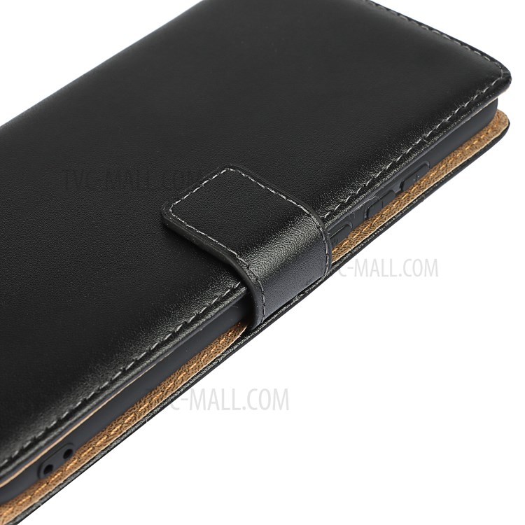 Genuine Leather Wallet Cell Casing for Samsung Galaxy A02s (166.5x75.9x9.2mm)-9