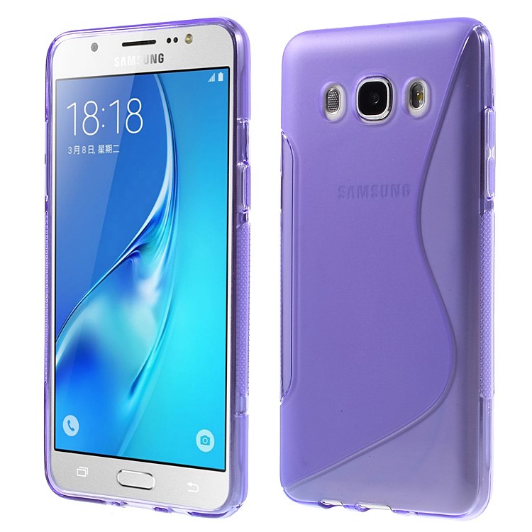 

S Shape TPU Protective Case for Samsung Galaxy J5 (2016) - Purple