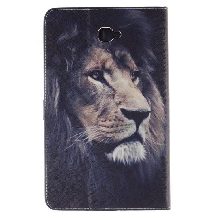 Leather Wallet Stand Cover for Samsung Galaxy Tab A 10.1 (2016) T580 T585 - Lion-2