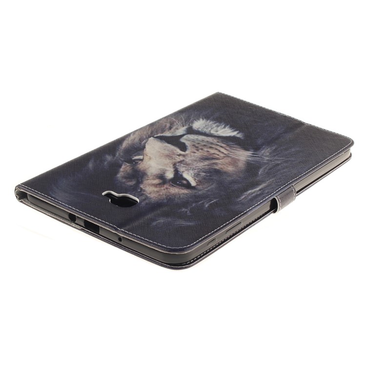 Leather Wallet Stand Cover for Samsung Galaxy Tab A 10.1 (2016) T580 T585 - Lion-4