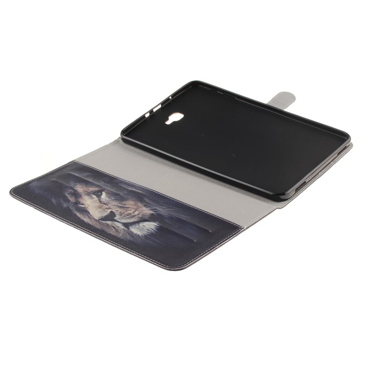 Leather Wallet Stand Cover for Samsung Galaxy Tab A 10.1 (2016) T580 T585 - Lion-7