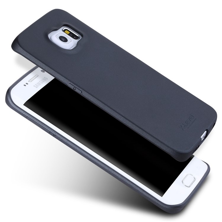 X-LEVEL Guardian Series for Samsung Galaxy S6 edge+ G928 Soft TPU Back Case - Black-1