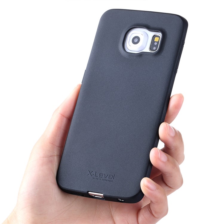 X-LEVEL Guardian Series for Samsung Galaxy S6 edge+ G928 Soft TPU Back Case - Black-4