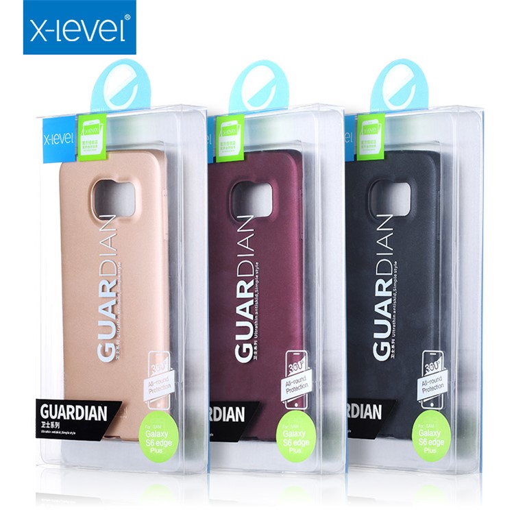 X-LEVEL Guardian Series for Samsung Galaxy S6 edge+ G928 Soft TPU Back Case - Black-5