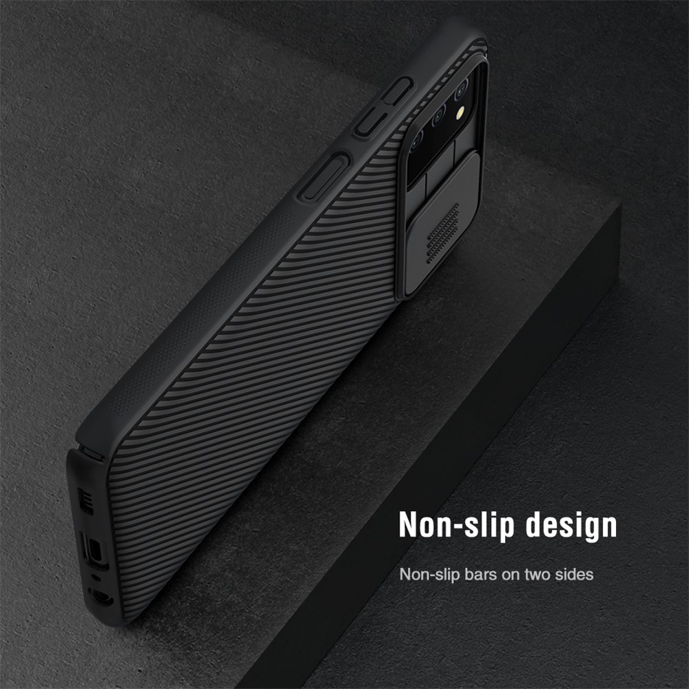 NILLKIN CamShield Scratch-Proof Durable Anti-Collision Hard PC Cover Case with Sliding Camera Cover for Samsung Galaxy A03s (166.5 x 75.98 x 9.14mm) - Black-7
