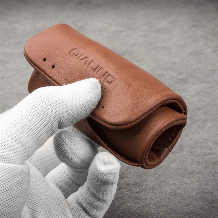 QIALINO Bolsa de couro genuíno caso titular do cartão para Samsung Note7 / S7 / Note5 / S6 Etc - Brown-8