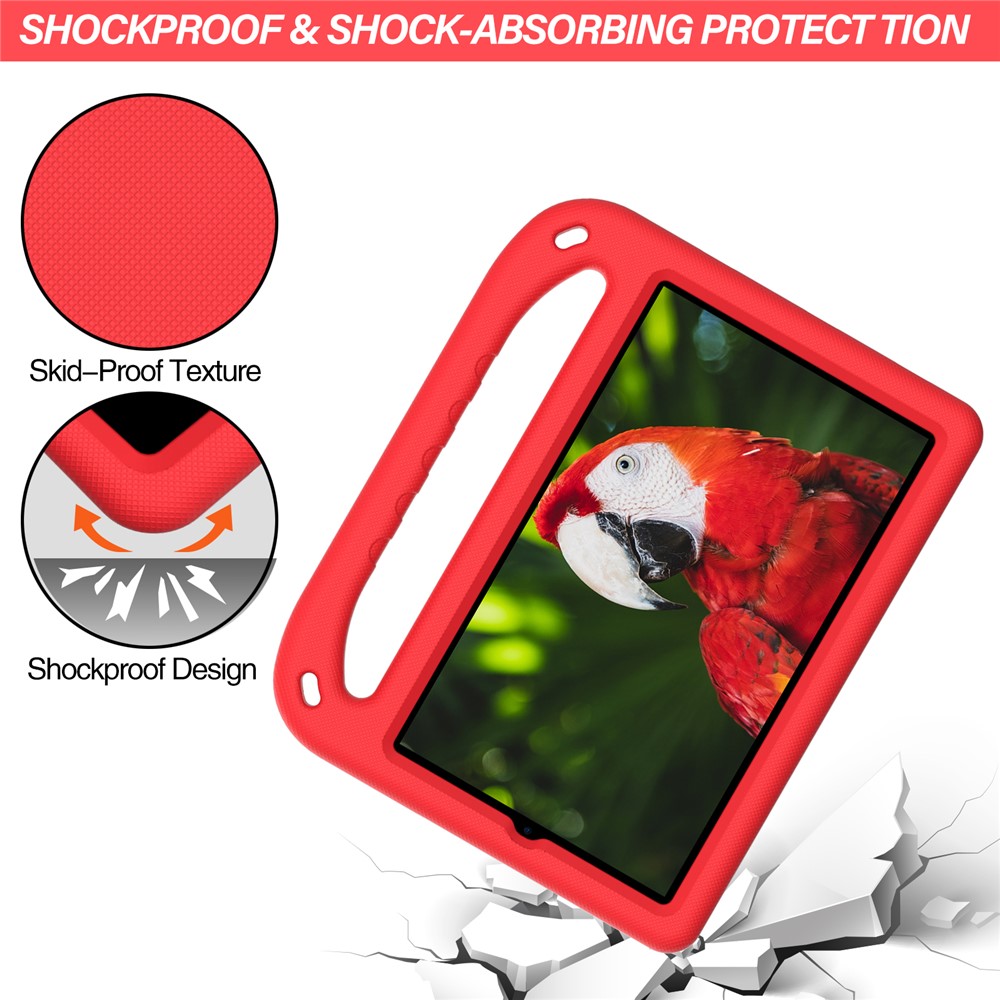 Portable Handle Design Shockproof EVA Tablet Case Cover with Kickstand Design for Samsung Galaxy Tab A 8.4 (2020) SM-T307U - Red-3