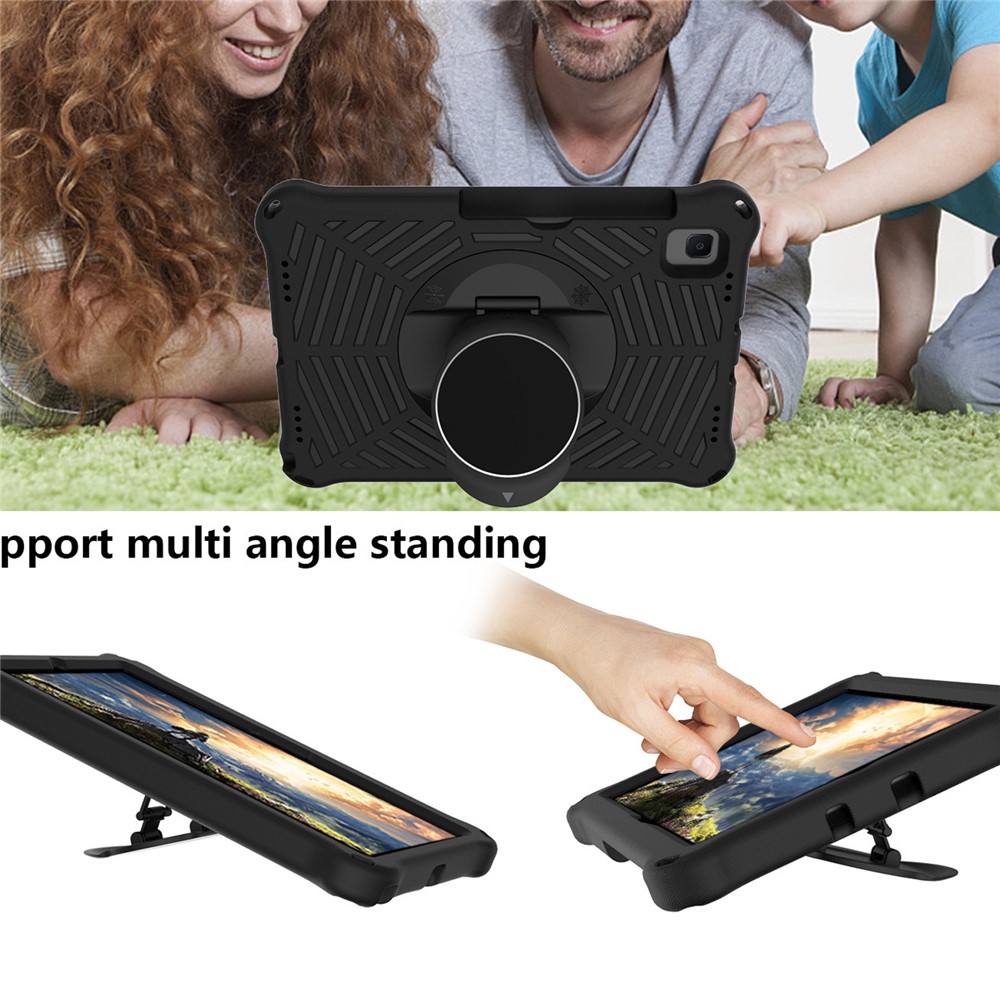 Spider Web Texture Case di Copertina Eva Tablet Con Spalline Kickstand Per Samsung Galaxy Tab S5e 10.5 (2019) SM-T720/T725 - Nero-5