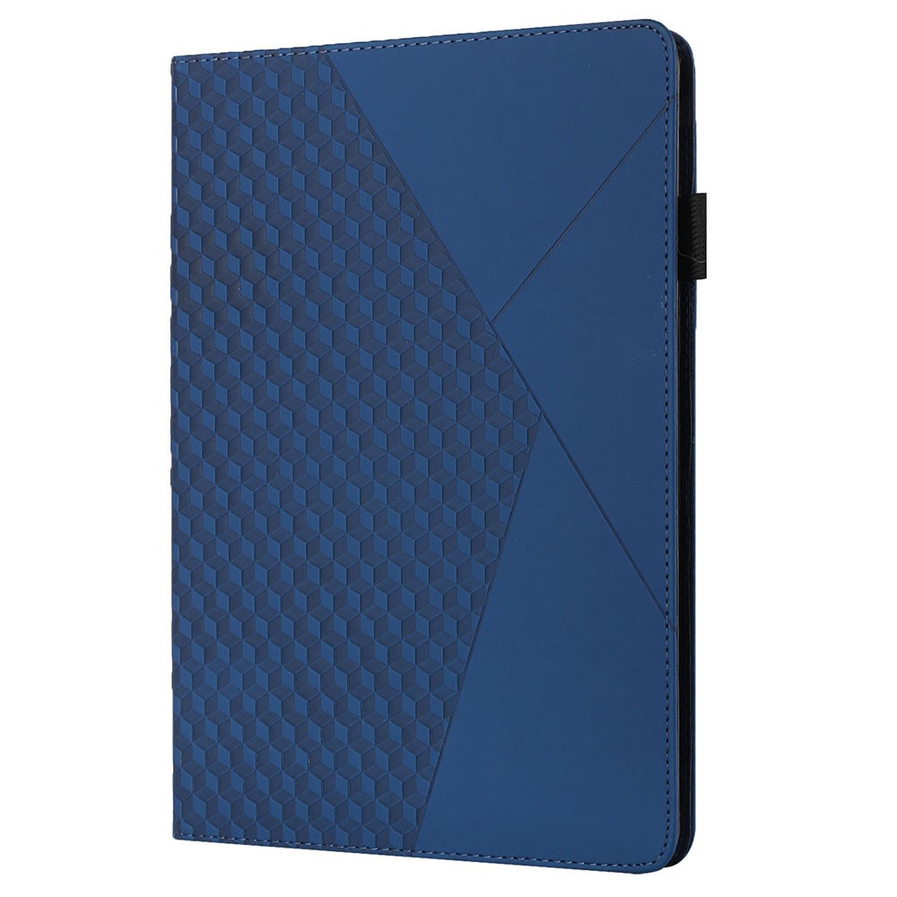 Rhombus Imprinting Full Protective Skin-Touch PU Leather Tablet Protective Cover Case with Card Slots for Samsung Galaxy Tab A 8.0 Wi-Fi (2019) SM-T290 T290/T295/T297 - Sapphire-3