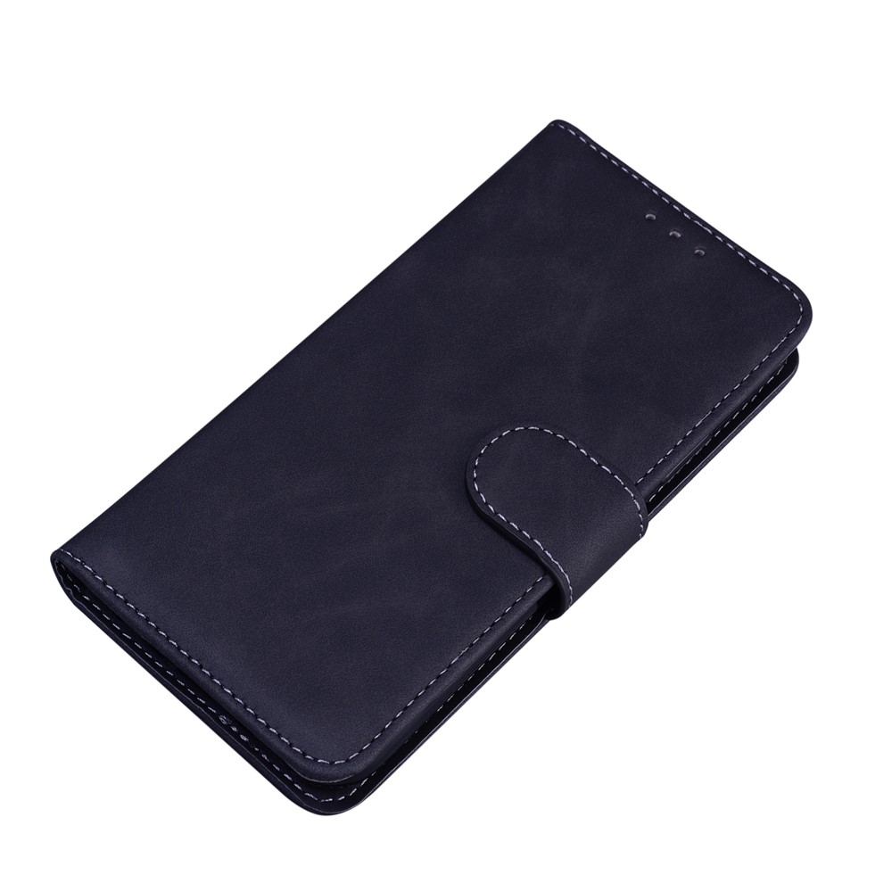 Shockproof Quality Leather Protective Phone Case Shell Stand Wallet Cover for Samsung Galaxy A03s (164.2 x 75.9 x 9.1mm) - Black-5