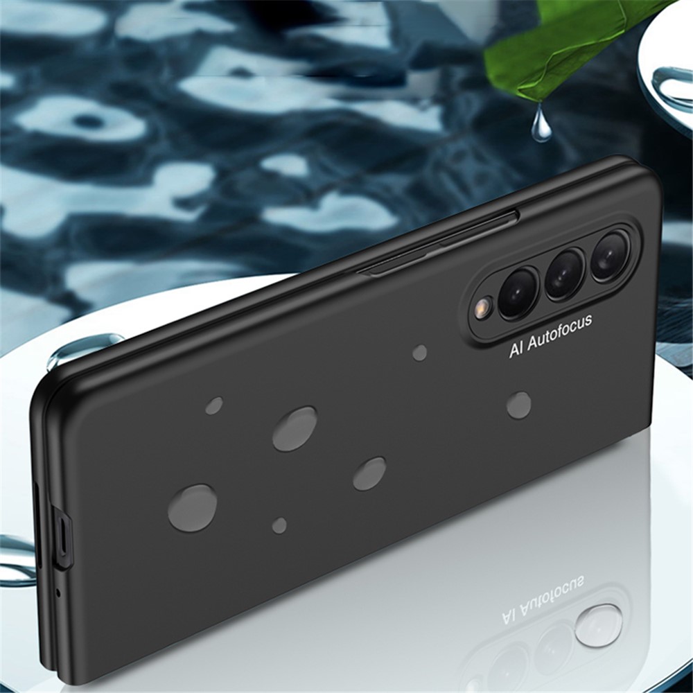 GKK Stylish Ultra Slim Full Protection Precise Cutout Hard PC Protective Phone Cover for Samsung Galaxy Z Fold3 5G - Black-3