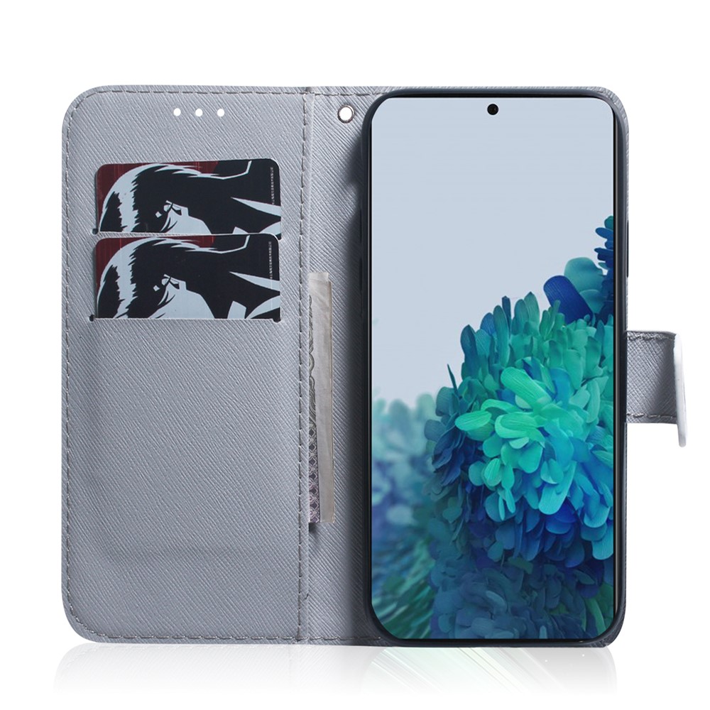 Full Stylish Pattern Printing Stand PU Leather Wallet Shockproof Flip Magnetic Case for Samsung Galaxy S22 Plus - Wolf-5