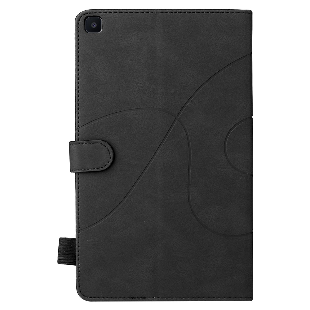 Dual-Color Splicing PU Leather Tablet Stand Case Cover with Card Holder for Samsung Galaxy Tab A 8.0 (2019)/T290/T295 - Black-3