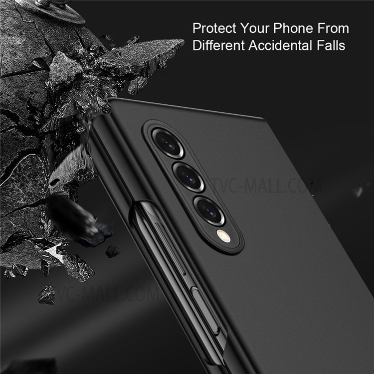 Shock-Absorbed Rubberized Finish Hard PC Phone Case for Samsung Galaxy Z Fold3 5G - Green-6
