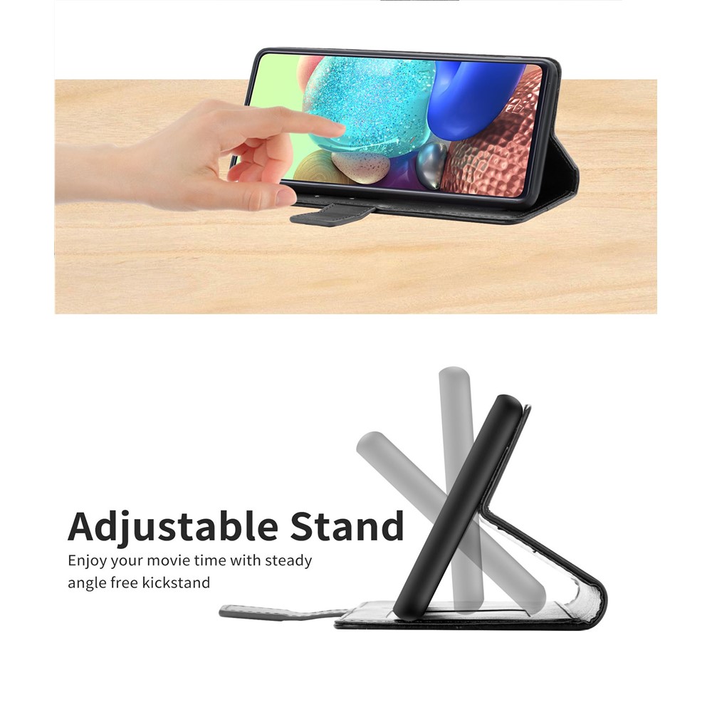 Imprinting Y-shaped Line Leather Wallet Stand Phone Cover with Wrist Strap for Samsung Galaxy S20 Ultra - Black-3