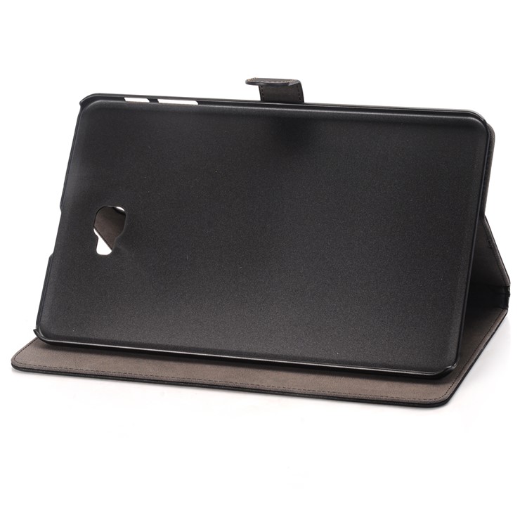 Para Samsung Galaxy Tab A 10.1(2016) T580 T585 estuche de piel de cuero - Negro-4