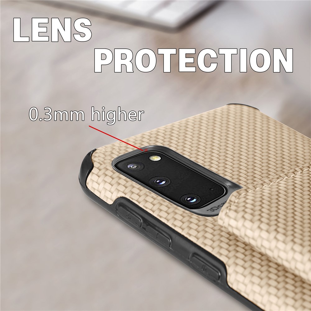 Woven Texture Kickstand Wallet Design PU Leather Coated Hybrid Phone Cover Case for Samsung Galaxy S20 - Black-6