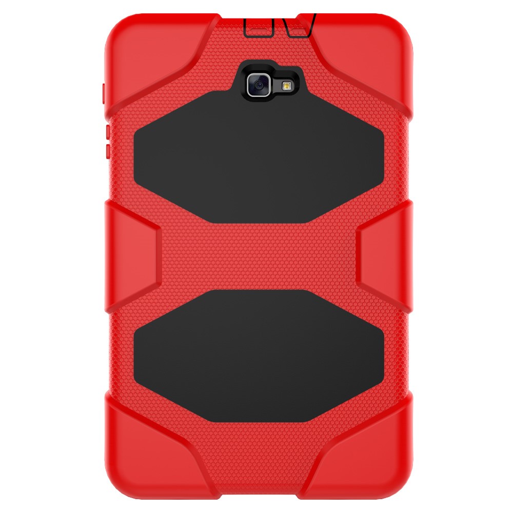 Military Duty Silicone PC Hybrid Cover for Samsung Galaxy Tab A 10.1 (2016) T580 T585 - Red-11