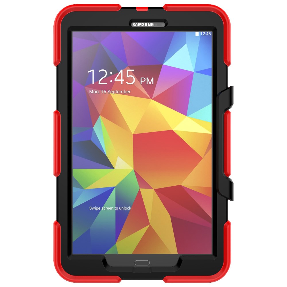 Military Duty Silicone PC Hybrid Cover for Samsung Galaxy Tab A 10.1 (2016) T580 T585 - Red-15