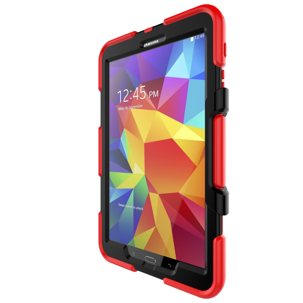 Military Duty Silicone PC Hybrid Cover for Samsung Galaxy Tab A 10.1 (2016) T580 T585 - Red-9