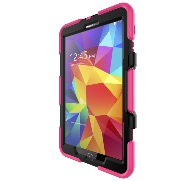 Heavy Duty Silicone PC Combo Shell for Samsung Galaxy Tab A 10.1 (2016) T580 T585 - Rose-10