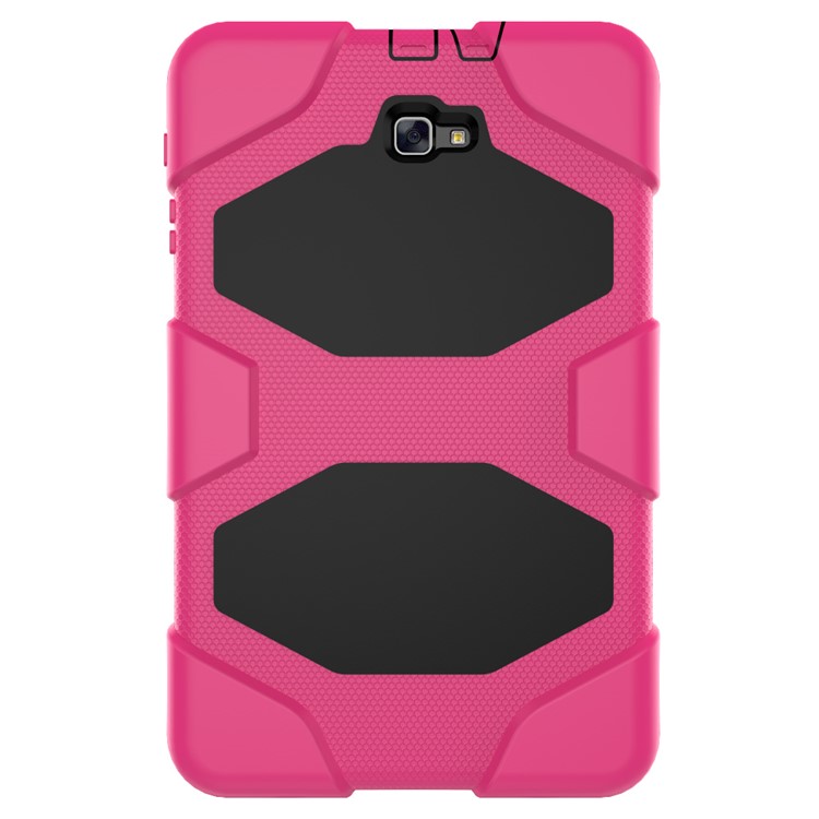 Heavy Duty Silicone PC Combo Shell for Samsung Galaxy Tab A 10.1 (2016) T580 T585 - Rose-12