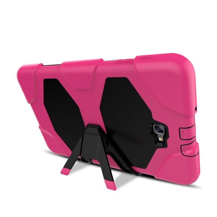 Heavy Duty Silicone PC Combo Shell for Samsung Galaxy Tab A 10.1 (2016) T580 T585 - Rose-4
