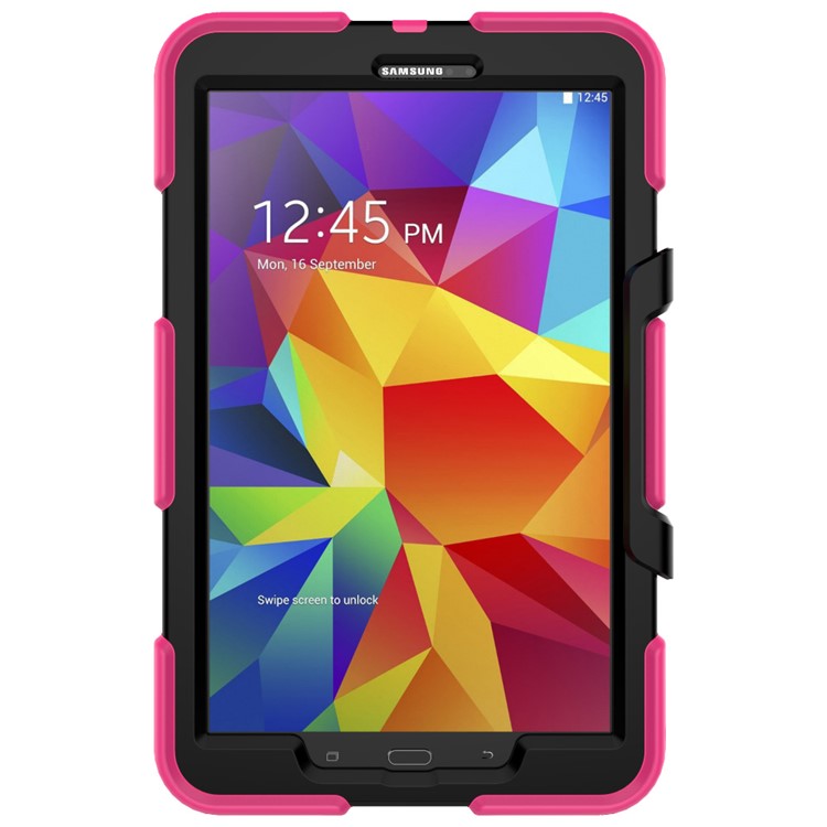 Heavy Duty Silicone PC Combo Shell for Samsung Galaxy Tab A 10.1 (2016) T580 T585 - Rose-7