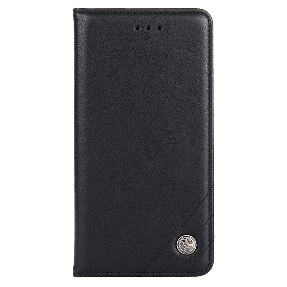 Triangle Stitching Line Shock-resistant Leather Wallet Phone Stand Case for Samsung Galaxy S22 Plus - Black-2